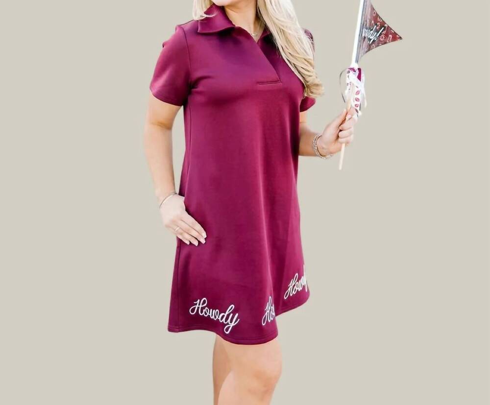 NEW LAYERZ CLOTHING the howdy spirit starlet dress in maroon
